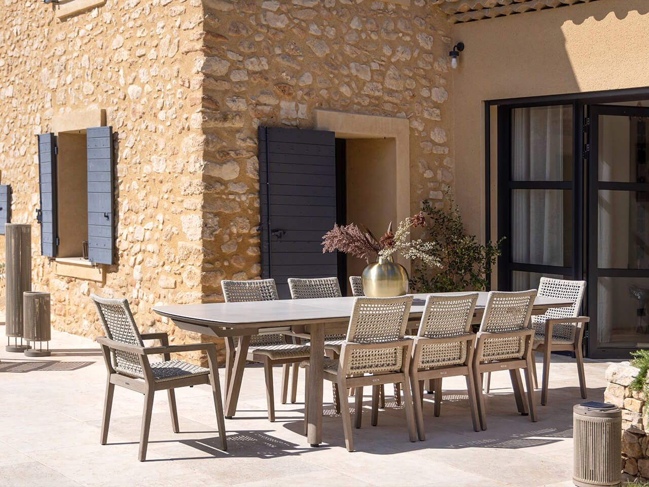 HPL выдвижной прямоугольный садовый стол Les Jardins® Копенгаген ARCH-00063478 - Вид №4