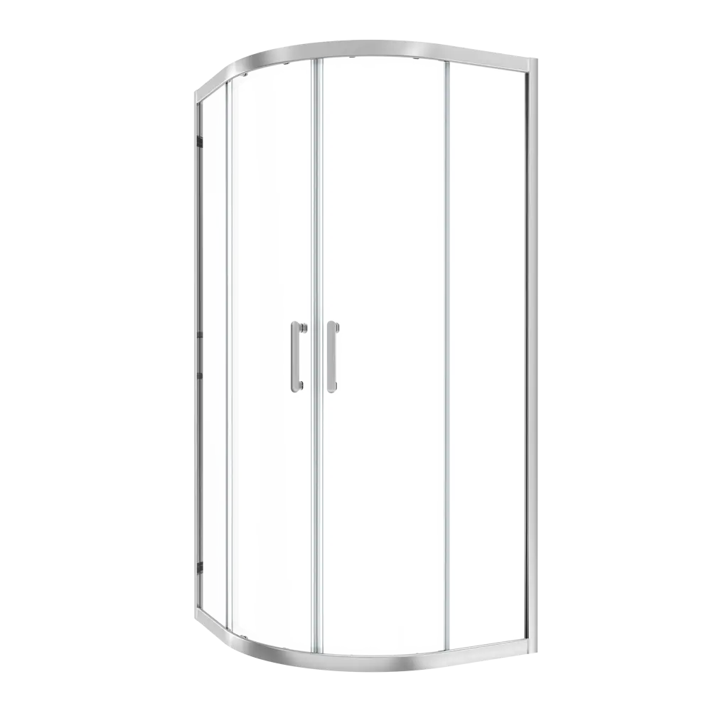 Комплект стекол для душевой ширмы Sensea Easy 1/4 круга 100x100 см прозрачное, цвет профиля на выбор STLM-2072850 - Вид №3