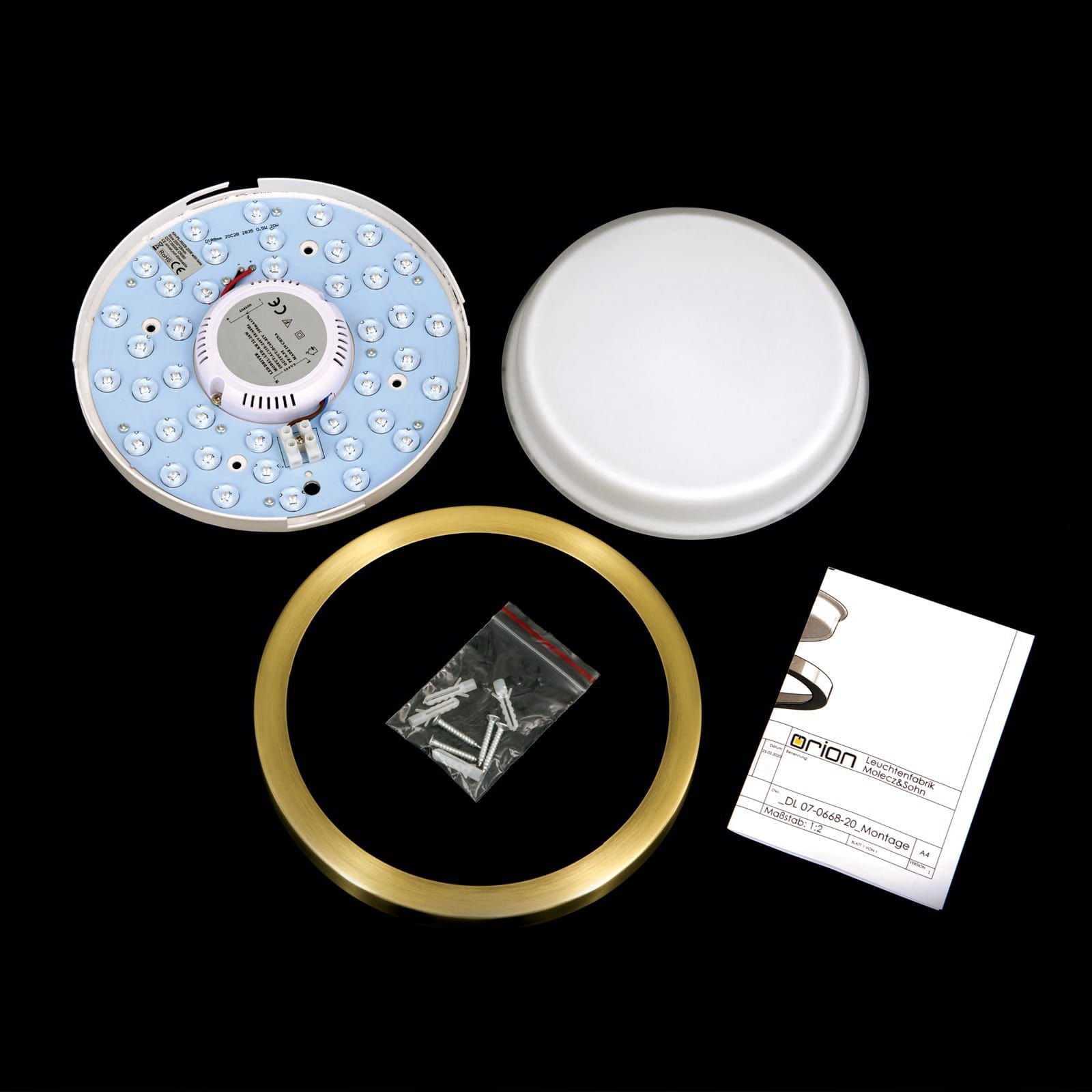 Стеклянный светодиодный потолочный светильник Orion Lerox ARCH-00076009 - Вид №17