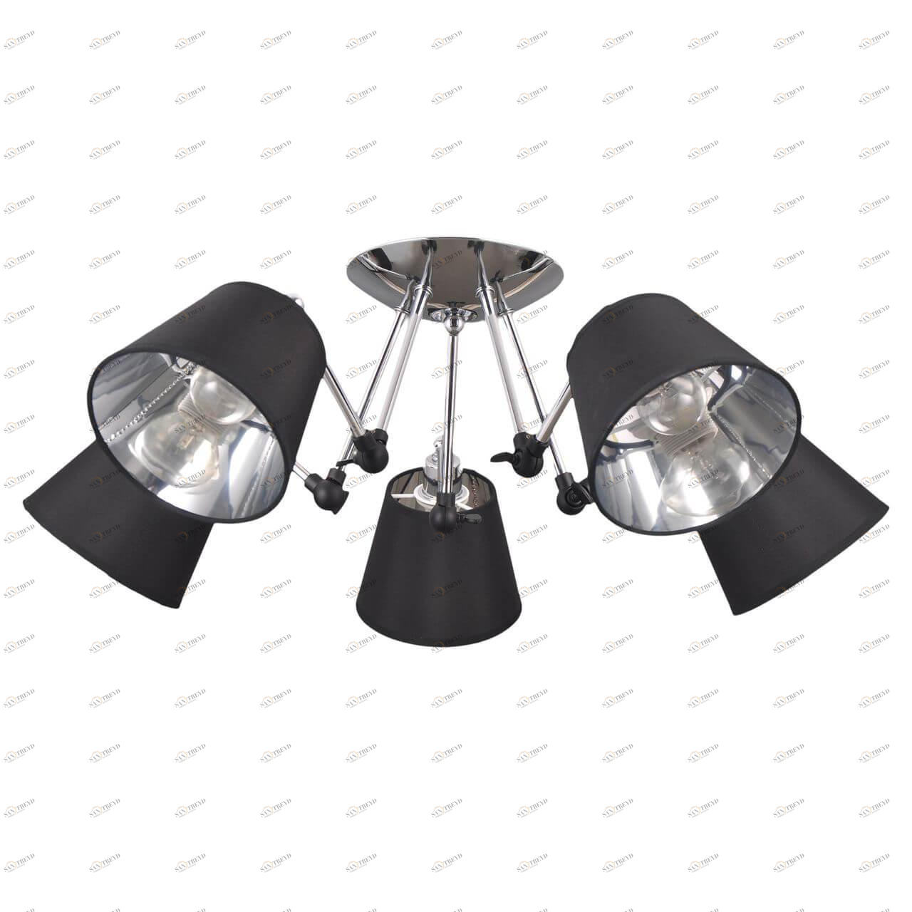 Потолочная люстра Eurosvet Koby 70063/5 хром EUROSVET BETTY 184249 Черный