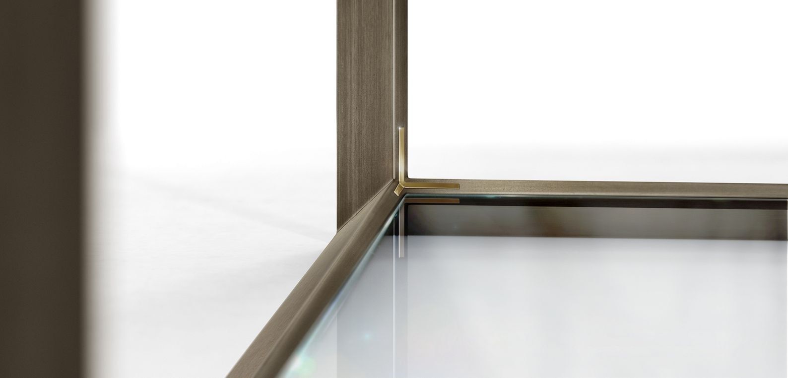 Низкий стол из стали и стекла ROCHE BOBOIS METALLICA ARCH-00073133 - Вид №9