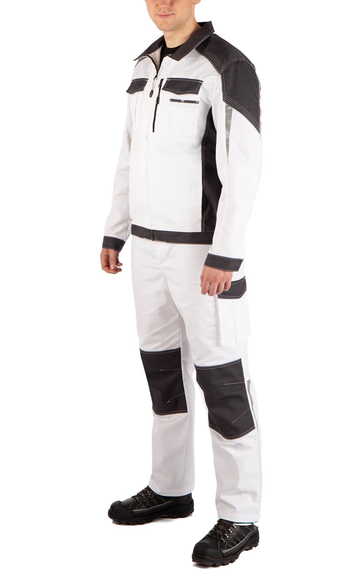 4974829 Костюм  NEW белый графит STATUS  Летняя спецодежда  размер 56-58/170-176  - Вид №17