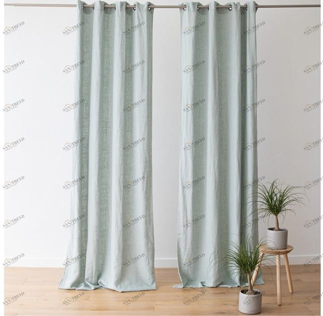 LinenMe Однотонный карниз из льна Terra sun-id-1403754