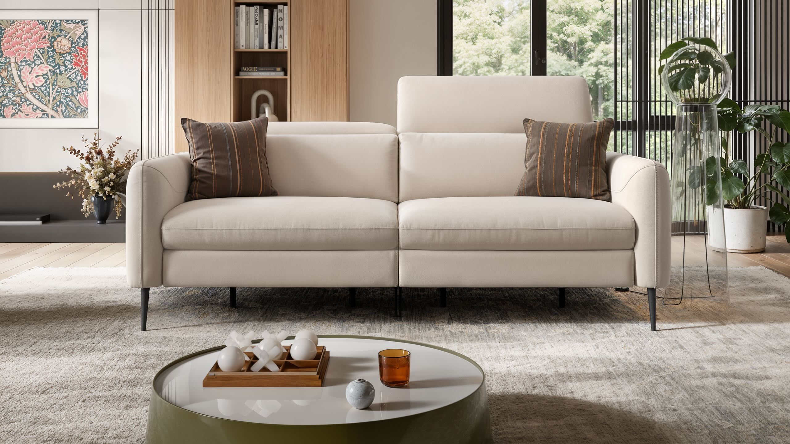 3-местный тканевый диван Sofanella Мессина ARCH-00021983 - Вид №1