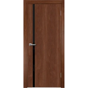 Дверь межкомнатная остекленная без замка и петель в комплекте Стандарт 80x200 см финиш-бумага цвет коричневый