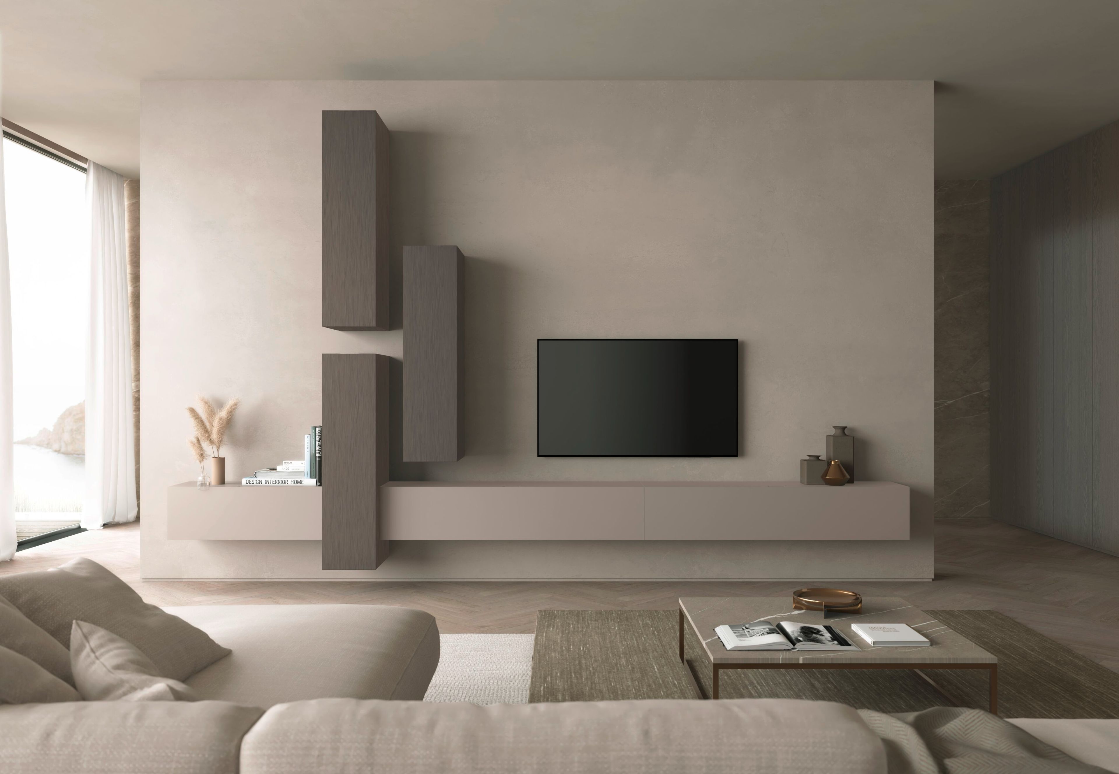 Деревянная оборудованная стена Olivieri CUBE 6 ARCH-00123672 - Вид №17