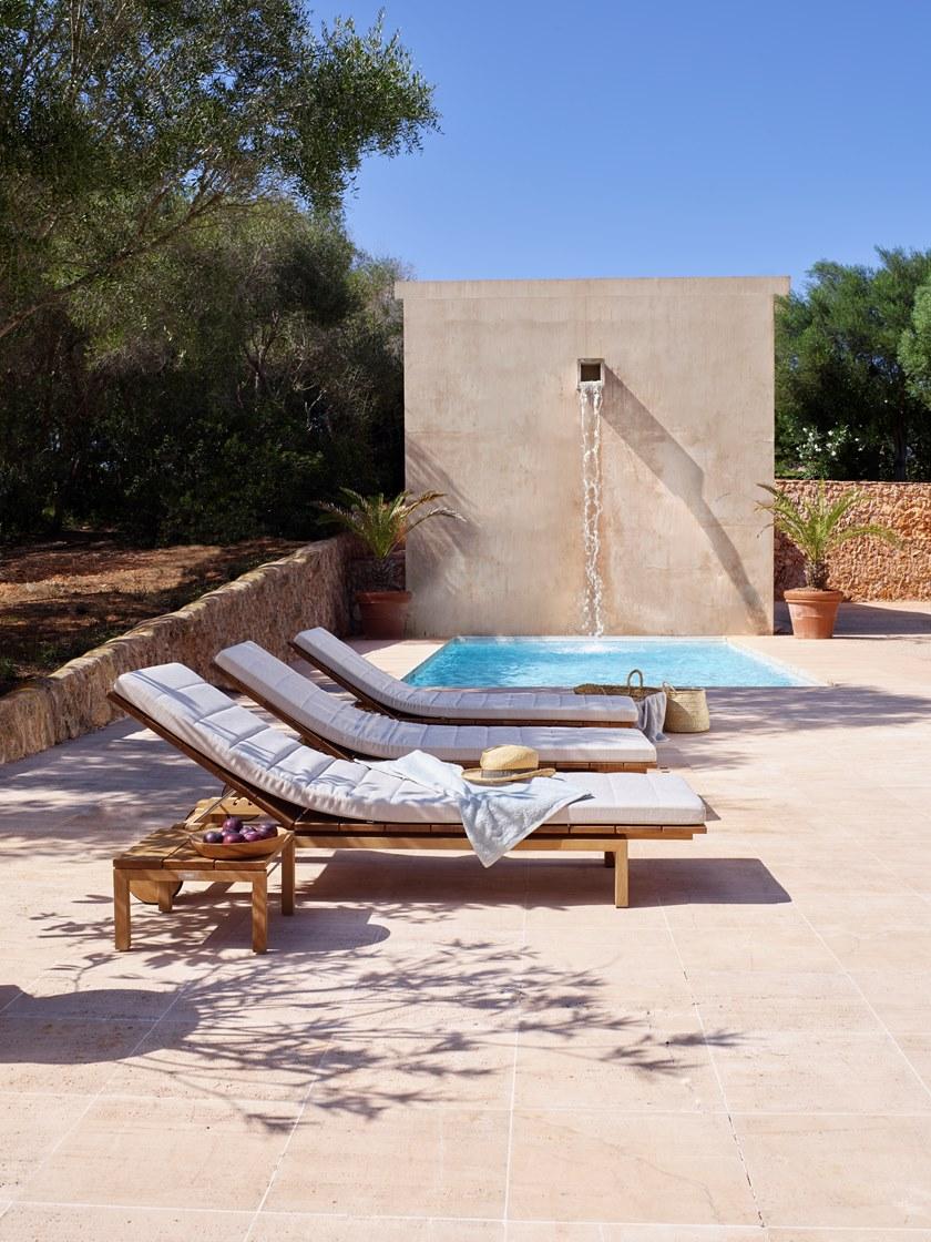 TRIBÙ Подставка для ног из тика Kos 04090 - Вид №3