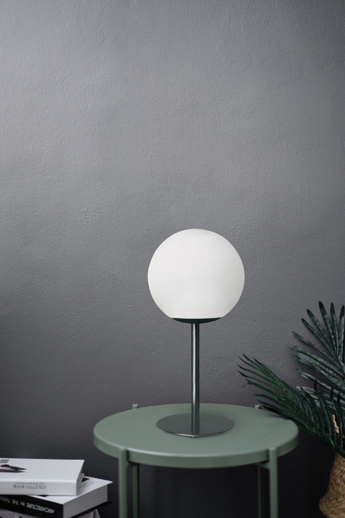 Опаловое стекло и металлическая настольная лампа с диммером Miloox Jugen ARCH-00049241 - Вид №3