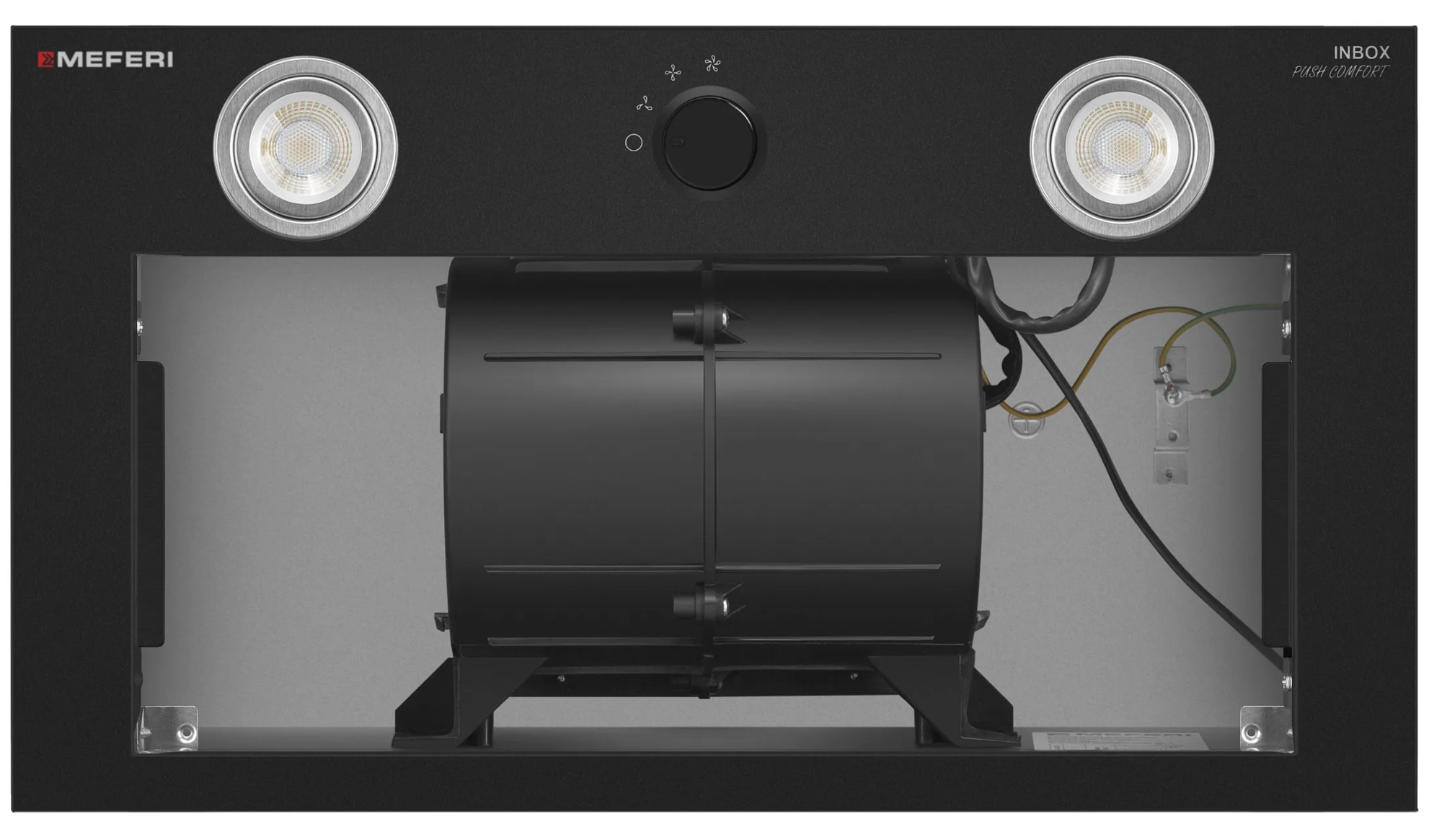 9270630 Вытяжка полновстраиваемая Meferi INBOX52BK PUSH COMFORT черный STDN-0112000 - Вид №5