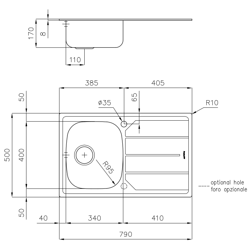 117906x Мойка S1000 1179 06x Fosterspa  - Вид №1