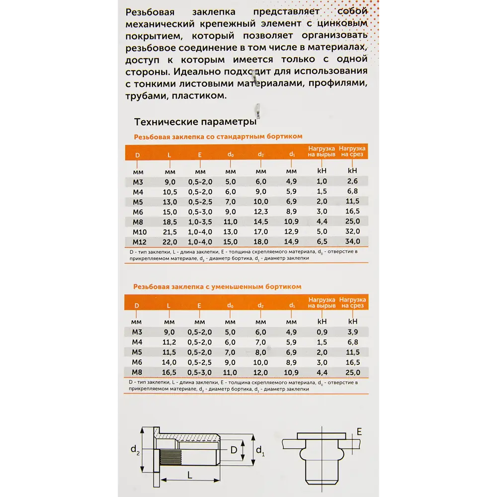 87937004 Заклепка резьбовая Sormat М5 мм, 10 шт. STLM-1009758  - Вид №3