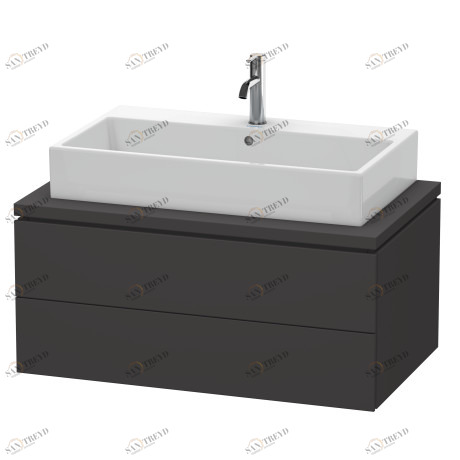 LC581808080 Тумбочка для консоли L-Cube #LC5818 920 x 547 мм Graphit Super Matt Duravit