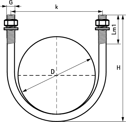 2084312140 BIS U-образные хомуты для стальных труб walraven  - Вид №1