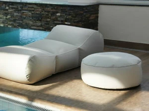 GART Круглый садовый пуф из ткани Dune