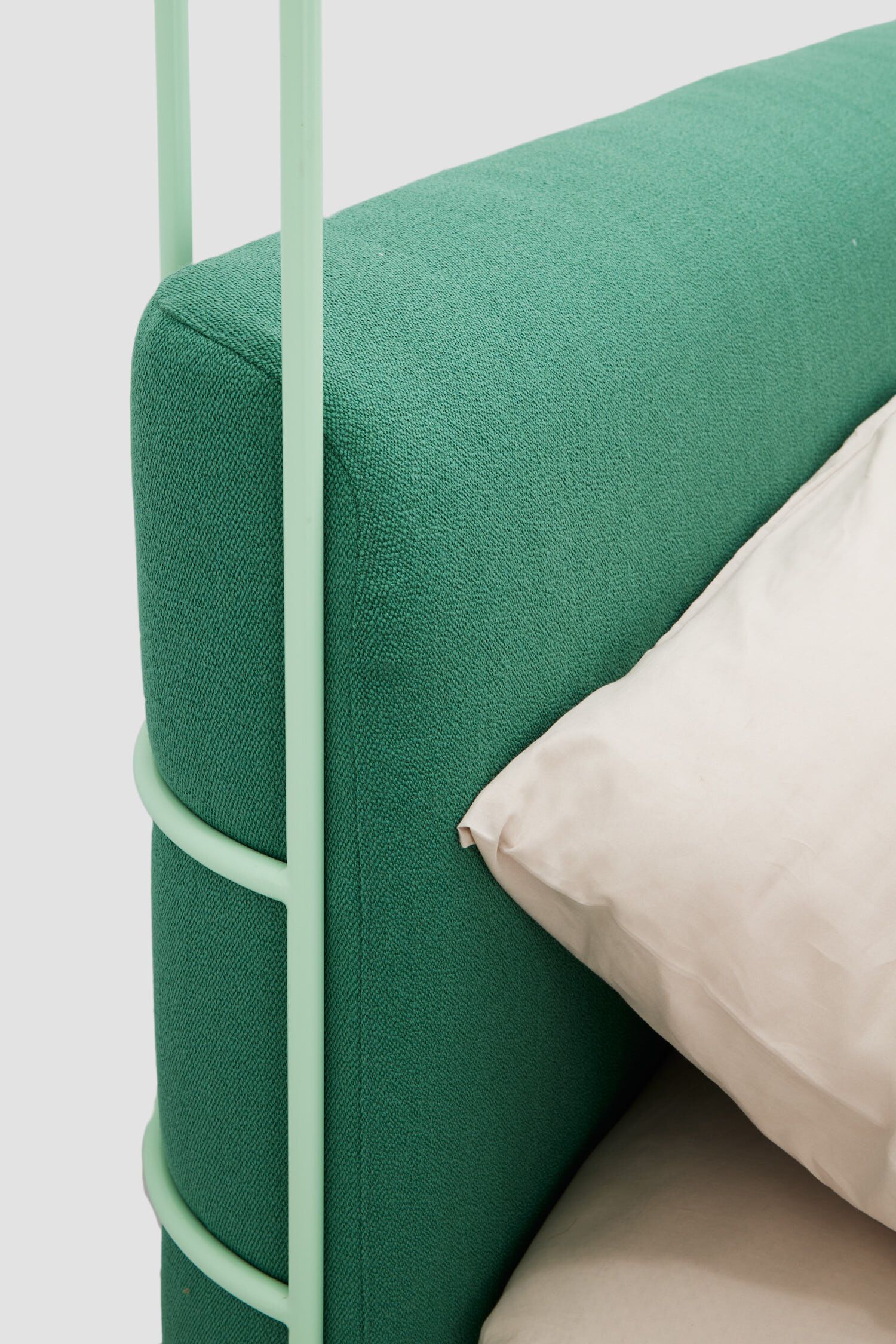 Двуспальная кровать из кованого железа с мягким изголовьем Lispi DEHORS ARCH-00035693 - Вид №11