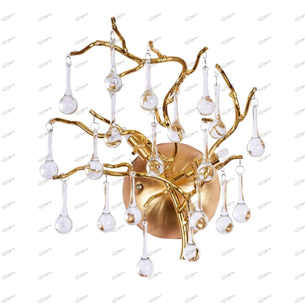 Бра настенное золотистое Divinare Salice 3132/16 AP-2 DIVINARE SALICE 00-3931638 Золото 