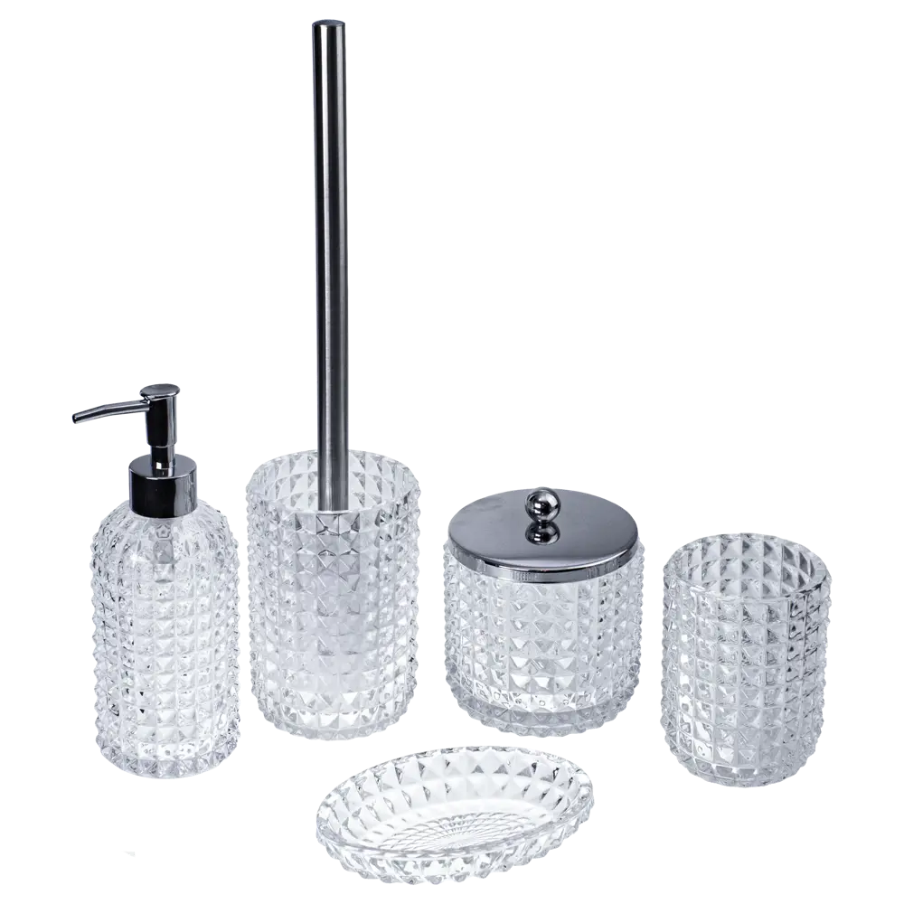 Стеклянный дозатор для мыла PROFFI HOME с хромированным носиком 85323587 Glass STLM-0061372 - Вид №2