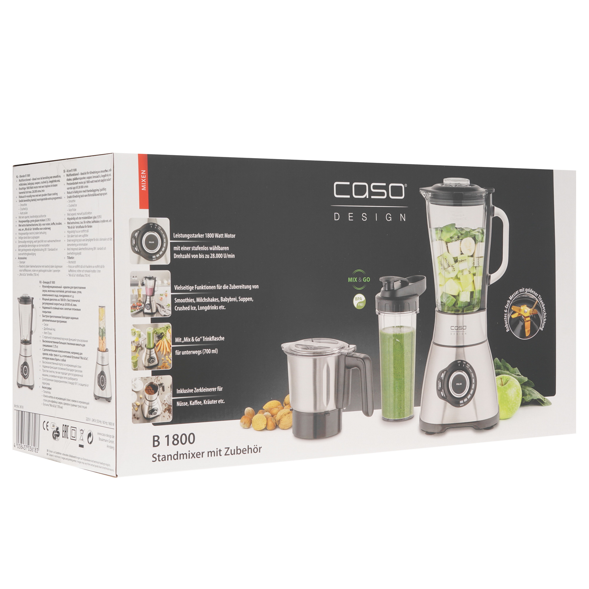 8195792 Блендер стационарный CASO B 1800 серебристый STDN-0147332 - Вид №13