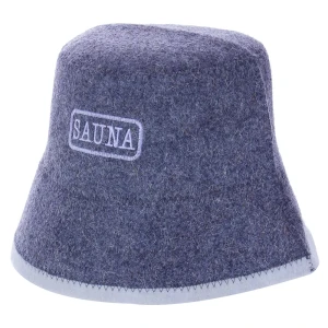 Шапка для бани «Панама» войлок цвет серый