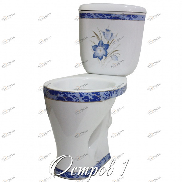 1030135 Компакт унитаз с бачком Белый Лобненский Стройфарфор  Россия 