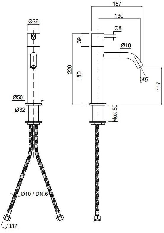 Antonio Lupi Design Смеситель для раковины, однорычажный, настольный, из нержавеющей стали Ayati Antoniolupi sun-id-1425894 - Вид №2