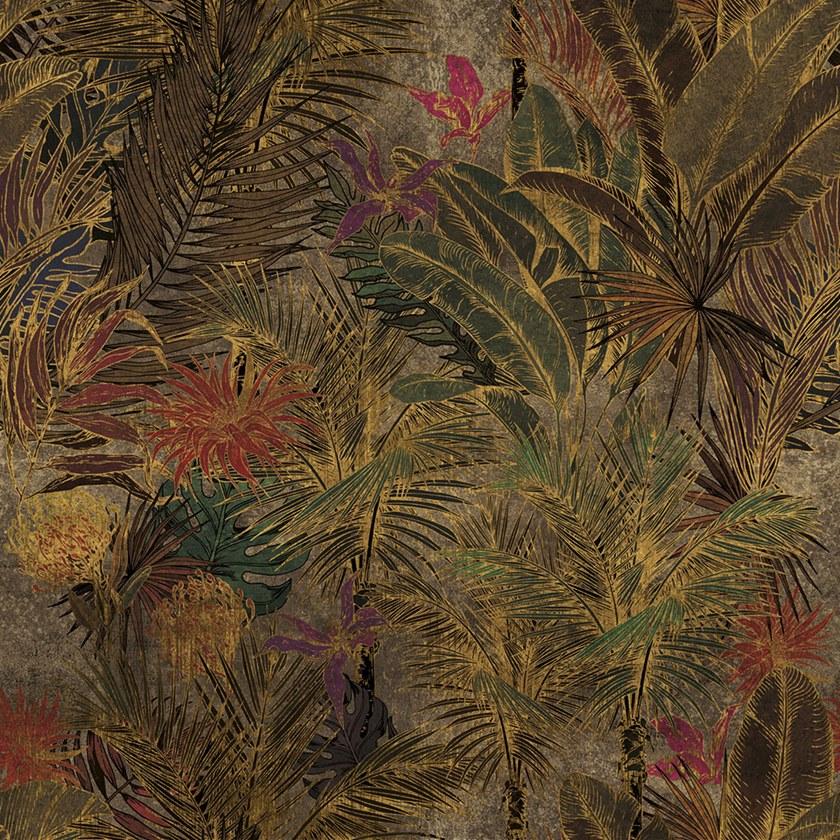 Inkiostro Bianco Обои сусальное золото с цветочными мотивами Goldenwall 2020 Inkmhbd2001,2 - Вид №1