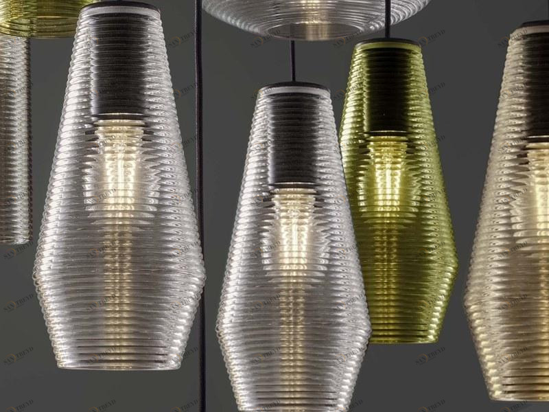 PANZERI Подвесной светильник из дутого стекла Olivia sun-id-1450829