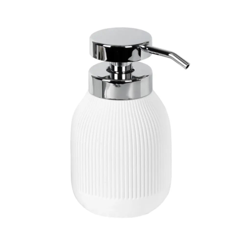 Дозатор для мыла LEMER Savona — элегантный белый аксессуар для ванной 89384999 STLM-1584049