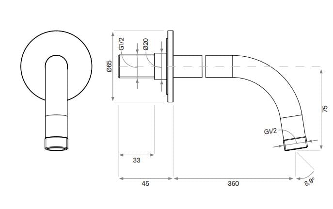 Термостатический смеситель для душа COCOON Piet Boon ARCH-00025107 - Вид №4