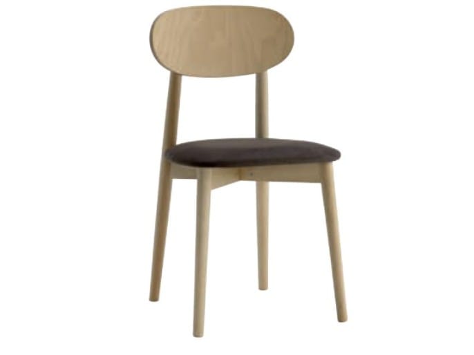 Деревянный стул с мягким сиденьем XLINE 1444 ARCH-00103057