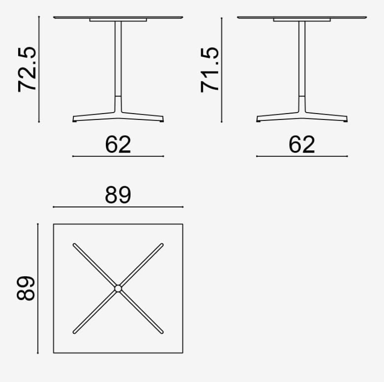Стол со спицами Arper Wim ARCH-00041896 - Вид №30