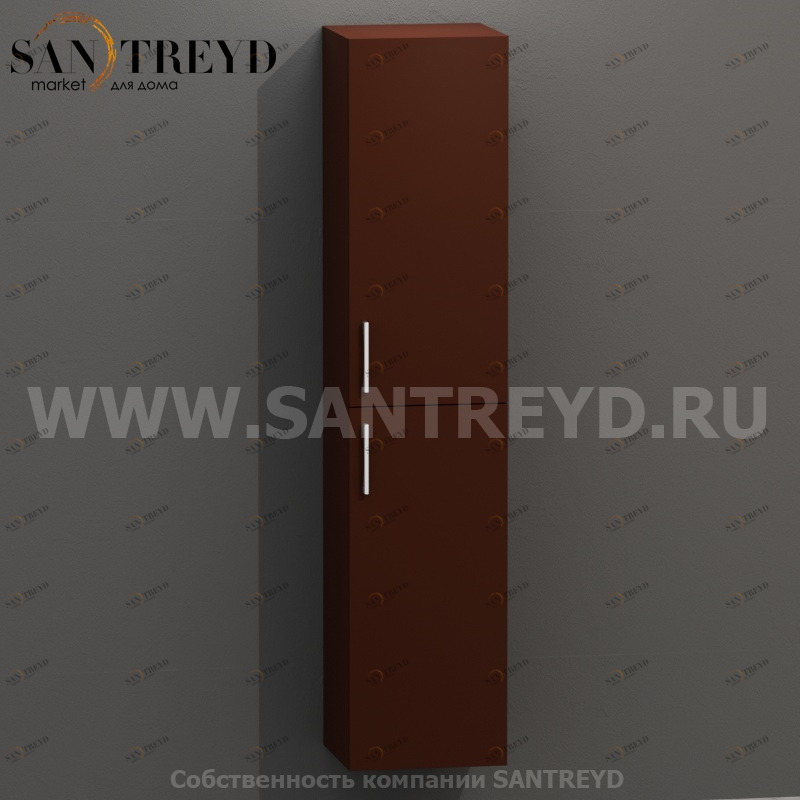MDC099 Высокий шкаф с двумя створками 160 см коричневый Globo 4ALL Италия Ceramica Globo