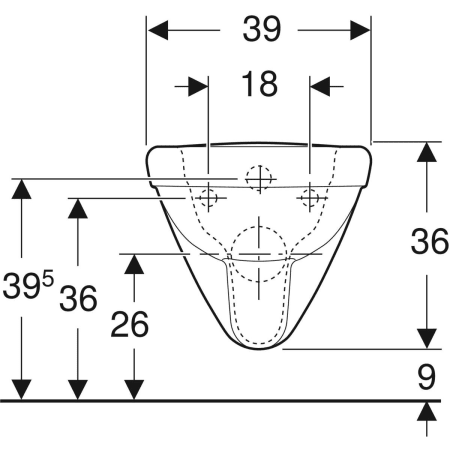 208560000 Подвесной унитаз настенный Белый Geberit  Германия  - Вид №3