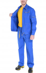 69247 Костюм СТРИТ василек  Летняя спецодежда  размер 60-62/170-176