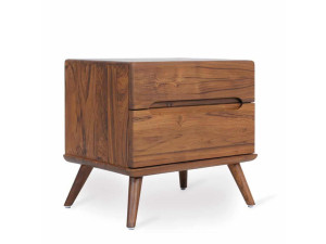 Тумбочка из тикового дерева с ящиками