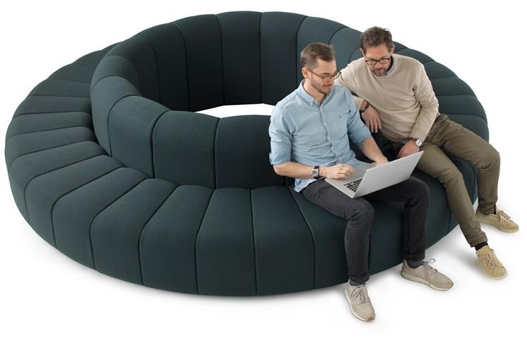 Blå Station Изогнутый диван из ткани Bob Bla Station sun-id-1349258 - Вид №3