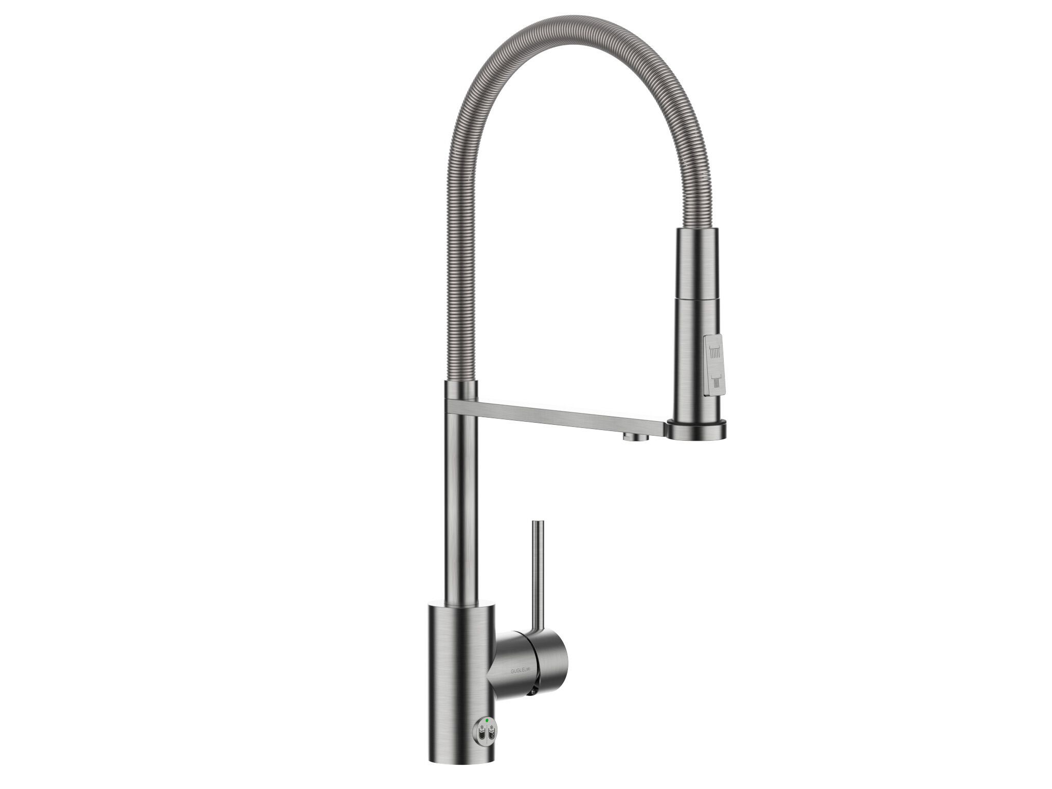 Однорычажный смеситель для кухни с выдвижным ручным душем GUGLIELMI RUBINETTERIE Pura ARCH-00128012 - Вид №1