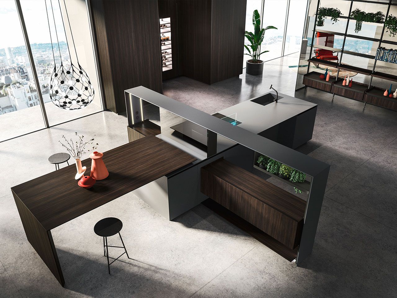 Встроенная кухня с островом Arrital Nautila ARCH-00121693 - Вид №8