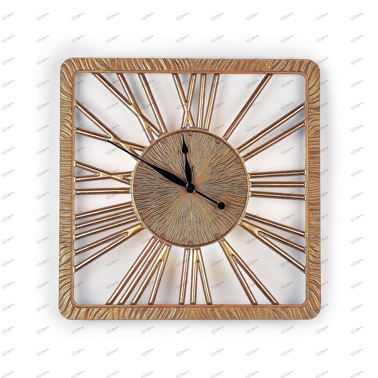 Часы настенные квадратные бронза TWINKLE NEW IN SHAPE TWINKLE 00-3860063 Бронза 