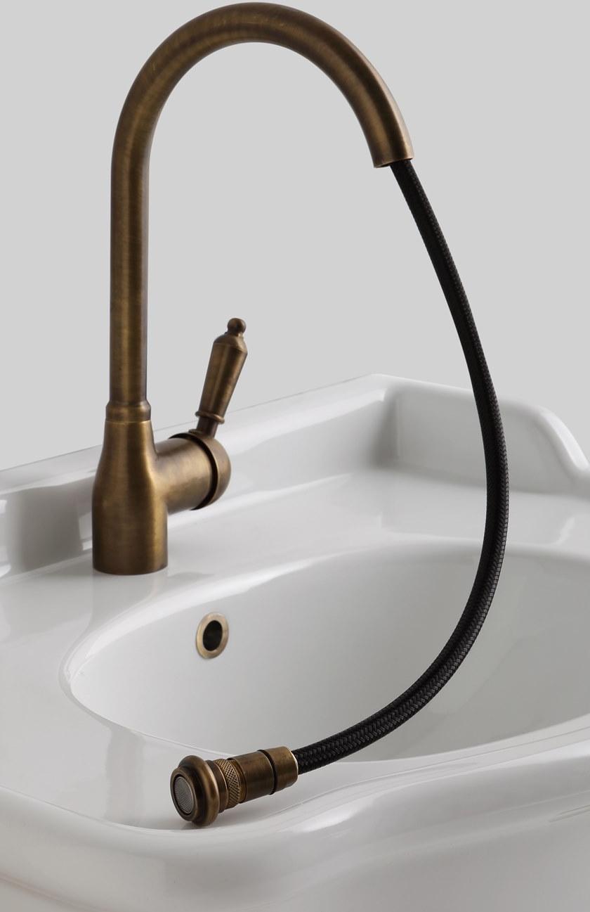 BLEU PROVENCE Смеситель для кухни на одно отверстие с вытяжным душем Rubinetti da cucina Rka05br - Вид №1