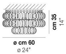 Vetreria Vistosi Стеклянный потолочный светильник Ecos sun-id-1403833 - Вид №3