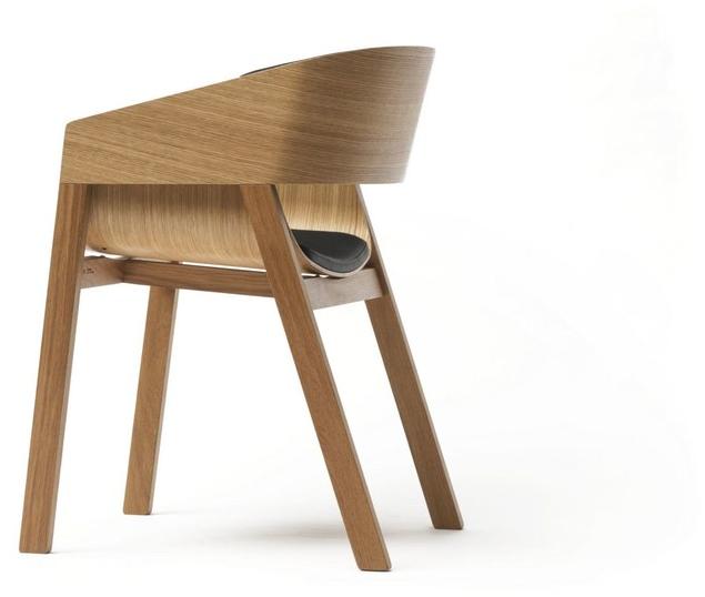 TON Стул из массива дерева с подлокотниками Merano 324400 - Вид №1