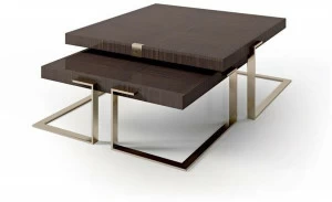 Carpanese Home Низкий деревянный стол салазки Contemporary 7930