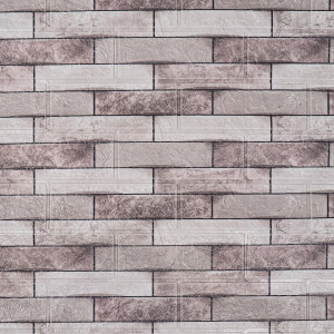 Панель ПВХ на клеевой основе "Кирпич Латте" 700*770мм Ultra (10шт)