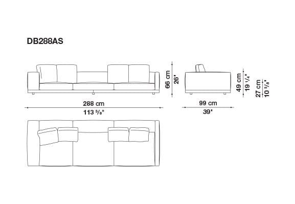 Кожаный диван B&B Italia док ARCH-00106863 - Вид №88