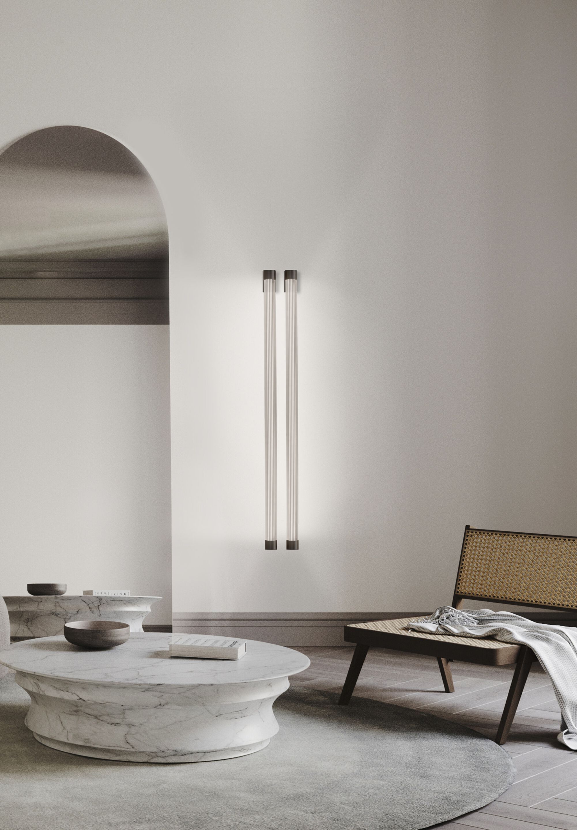 Настенный светильник из боросиликатного стекла Euroluce Lampadari текстура ARCH-00121824 - Вид №2