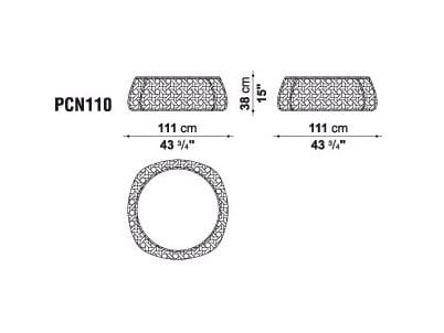 Круглый стол из полиэтилена B&B Italia Outdoor Canasta ARCH-00058412 - Вид №1