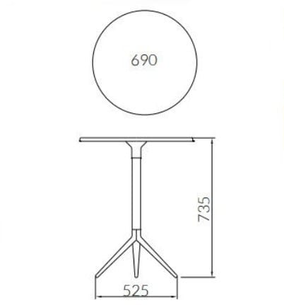 Круглый стол ALMA DESIGN хлопушка ARCH-00075942 - Вид №10