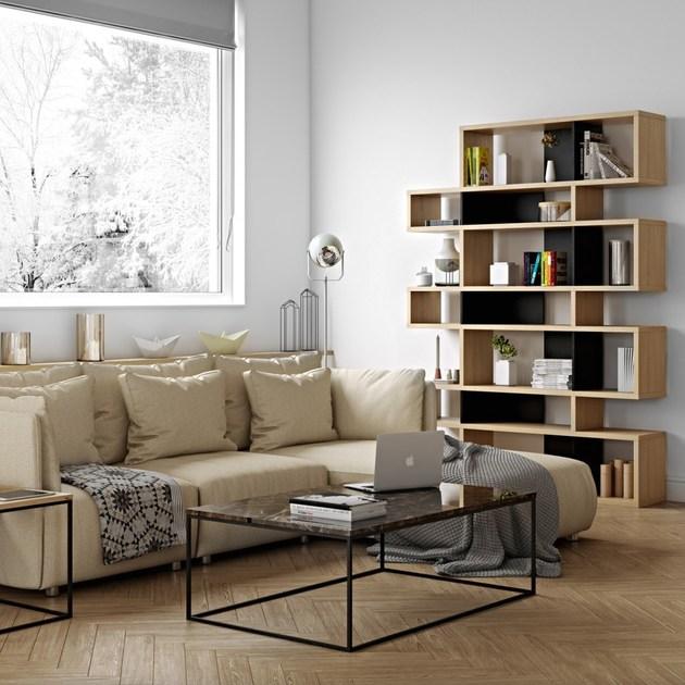 TemaHome Прямоугольный мраморный журнальный столик Gleam sun-id-1465333 - Вид №2