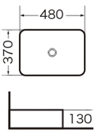GR-3016 Накладная раковина на столешницу  прямоугольная Grossman  - Вид №2